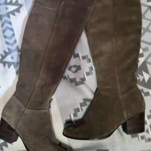 Aldo over the knee suede lace boots